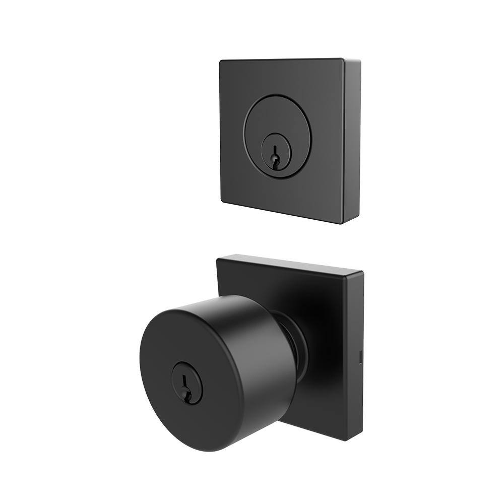 Home Decorators Collection Woodcliff Gun Metal Keyed Entry Door Lever