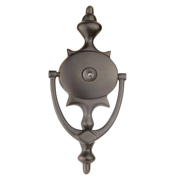 Design House Oil-Rubbed Bronze Door Knocker with Viewer -- DISCONTINUED