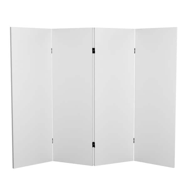 RED LANTERN 4 ft. Short Do It Yourself Canvas Folding Screen - 4 Panel
