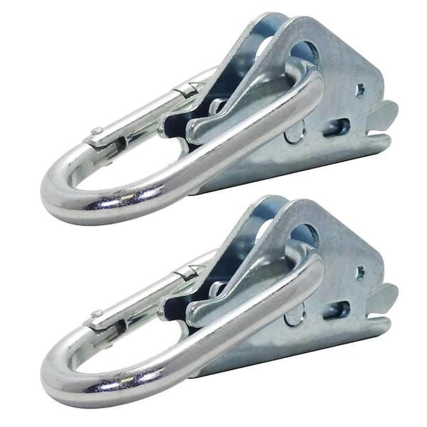 Large Stainless Steel Spring Snap Hook 2 Pack 400 lbs 4 Inch Carabiner Clips 