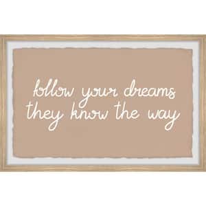"They Know the Way" by Marmont Hill Framed Typography Art Print 30 in. x 45 in.