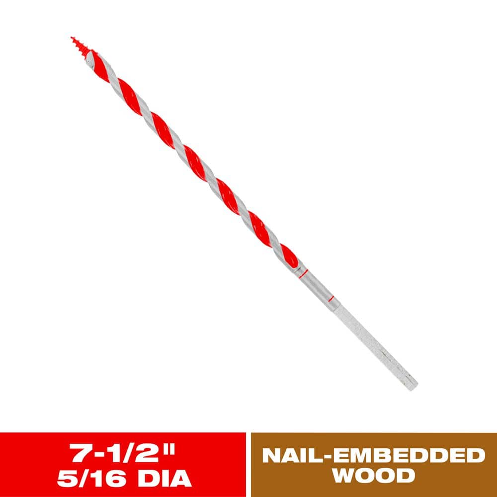 5/16 in. x 7-1/2 in. Auger Bit for Wood and Nail-Embedded Wood price history on PriceWatchPro