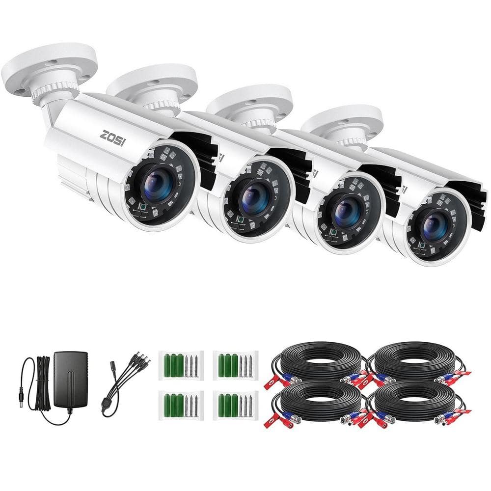 ZOSI Wired 1080p Outdoor Security Camera Compatible With All TVI