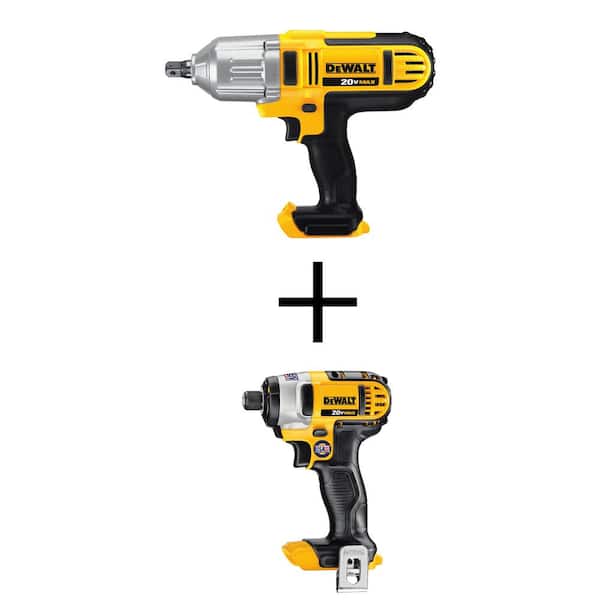 20V MAX Cordless 1/2 in. High Torque Impact Wrench and 20V MAX 1/4 in.  Impact Driver (2-Tools-Only)