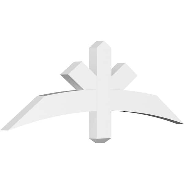 Ekena Millwork Alberta 48 in. W x 16 in. H x 2 in. D Signature Polyurethane Bracket