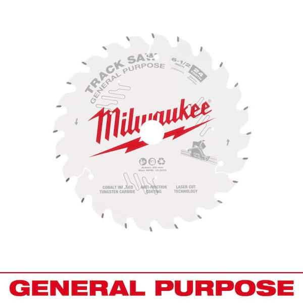 Milwaukee 6-1/2 in. x 24 TPI Carbide General Purpose Track Saw Blade (1-Pack)