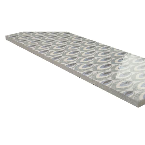 Emser Citadel Gray Porcelain Bullnose Tile (3-in x 12-in)