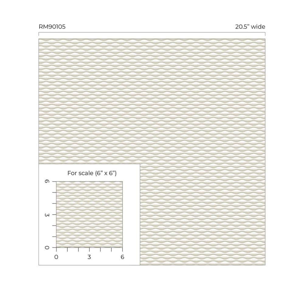 Beige 3D Geometric Non-Woven Removable Wallpaper