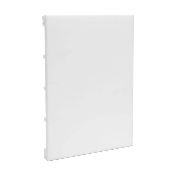 ORAC DECOR 1/2 in. D x 5-7/8 in. W x 4 in. L Primed White High Impact Polystyrene Baseboard Moulding Sample Piece