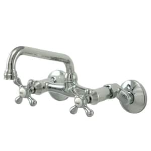 Magellan 2-Handle Wall-Mount Standard Kitchen Faucet in Polished Chrome