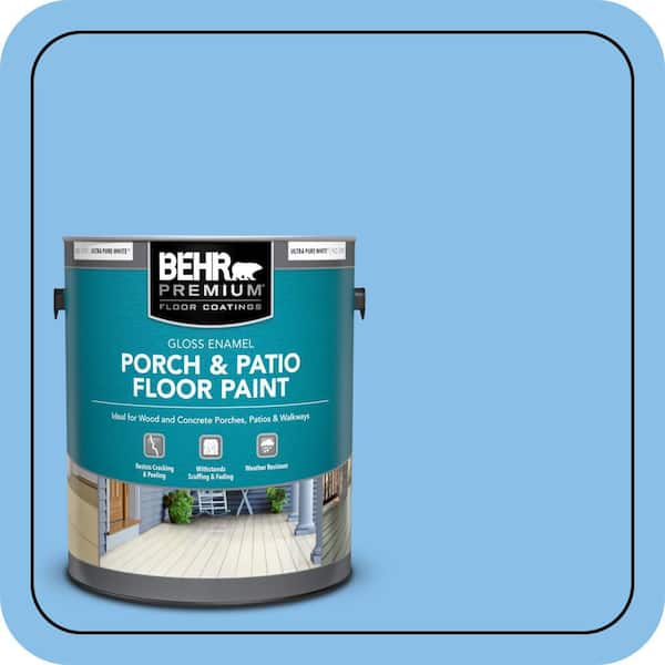 1 gal. #P510-3 Rhodes Gloss Enamel Interior/Exterior Porch and Patio Floor Paint