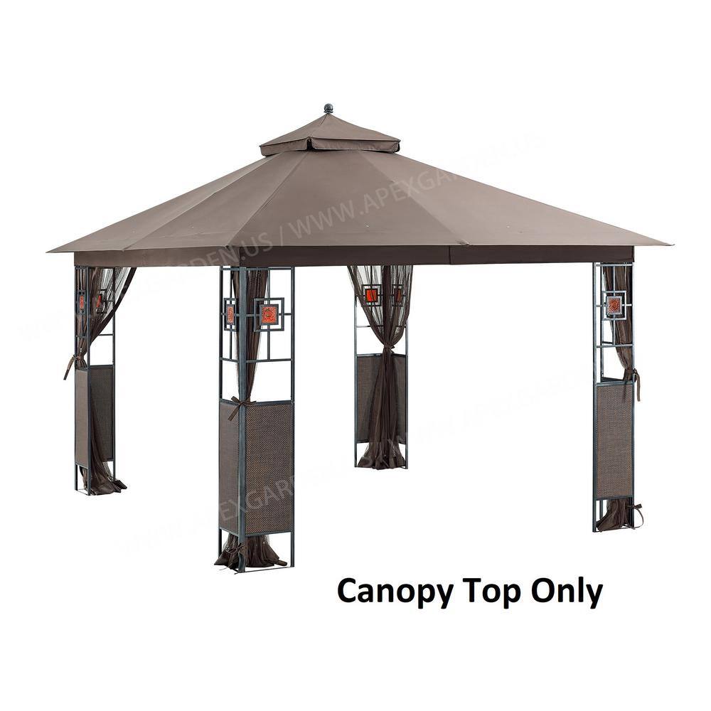 Brown Polyester Replacement Canopy Top for 10' x 12' Gazebo