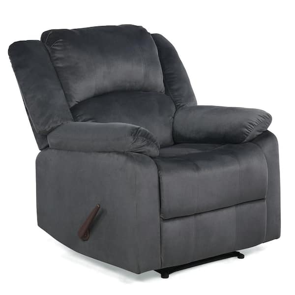 Lifestyle Solutions Brennan Comfort Gray Manual Recliner