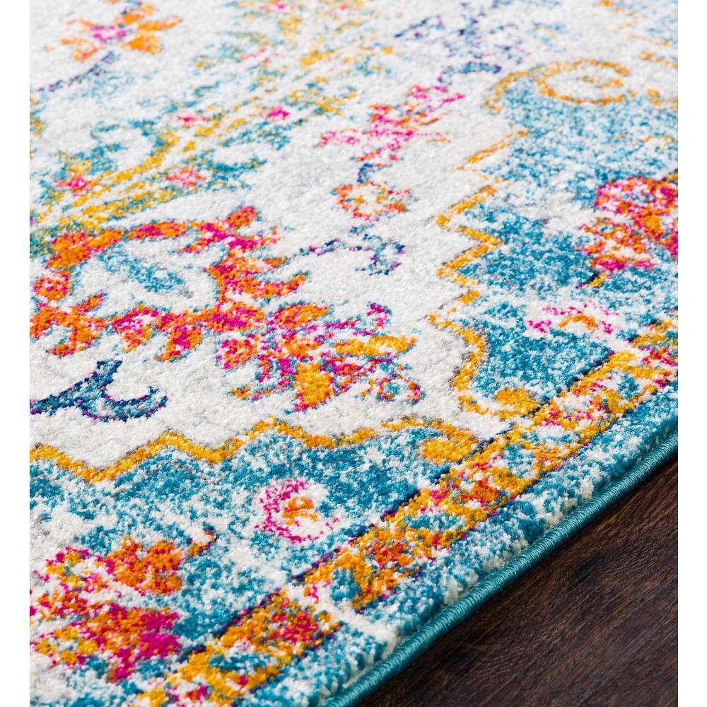 Multicolor Synthetic Flat Woven Rectangular Area Rug