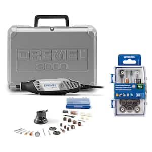 3000 Series 1.2 Amp Variable Speed Corded Rotary Tool Kit Plus EZ Lock Sanding & Grinding Rotary Accessory Kit(18-Piece)