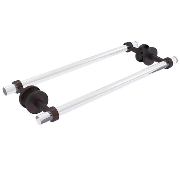 Allied Brass Clearview 18 in. Back to Back Shower Door Towel Bar in Venetian Bronze