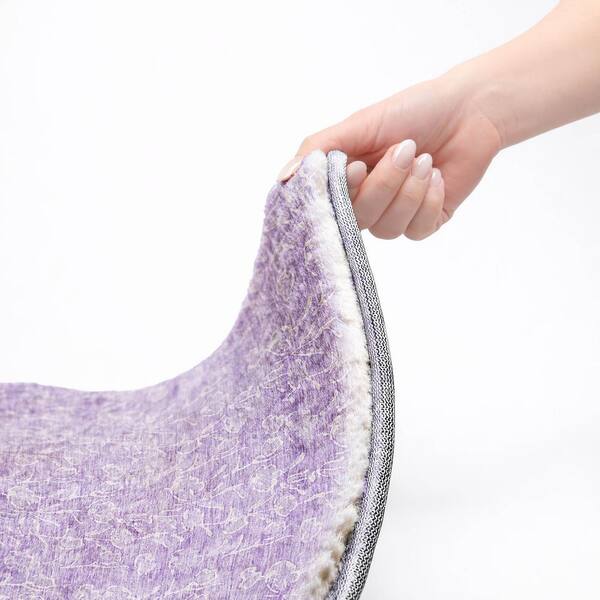 Dream Shag Premium Machine Washable Abstract ADS691 Denim 3 ft. x 5 ft. Area Rug