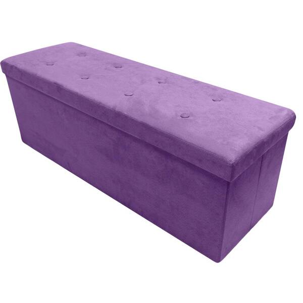 Beautiful Purple Velvet Laminated Hinged Lid Box