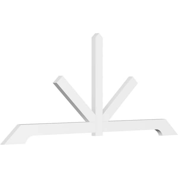 Ekena Millwork Vanguard 96 in. W x 40 in. H x 2 in. D Signature Polyurethane Bracket