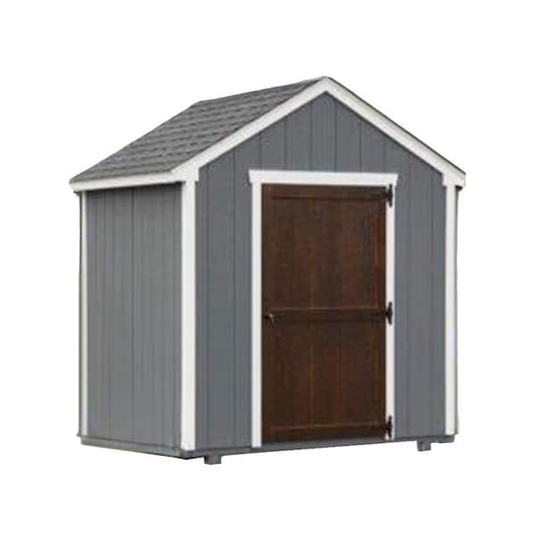 YardCraft Edgemont 7 ft. W x 7 ft. D Wood Garden Shed with Floor 49 Sq. Ft.