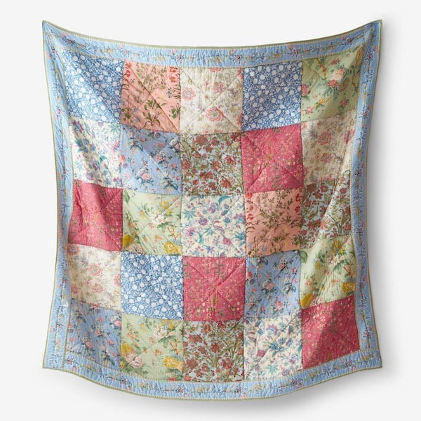 The Company Store Company Cotton Faelynn Blue Multi Patchwork