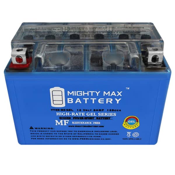 MIGHTY MAX BATTERY YTX9-BS GEL Battery Replacement for Honda, Polaris,  Suzuki MAX3864263 - The Home Depot