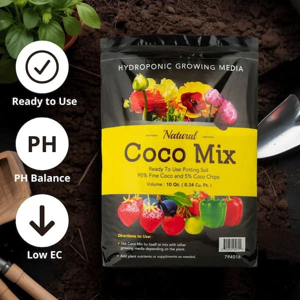 Envelor 10 qt. Coco Fiber All Purpose Hydrated Potting Soil Mix