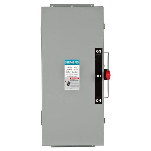 Siemens Double Throw 100 Amp 600-Volt 3-Pole Type 12 Non-Fusible Safety Switch