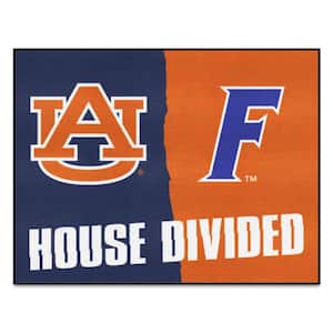 Auburn/Florida Multi-Colored House Divided 3 ft. x 4 ft. Area Rug