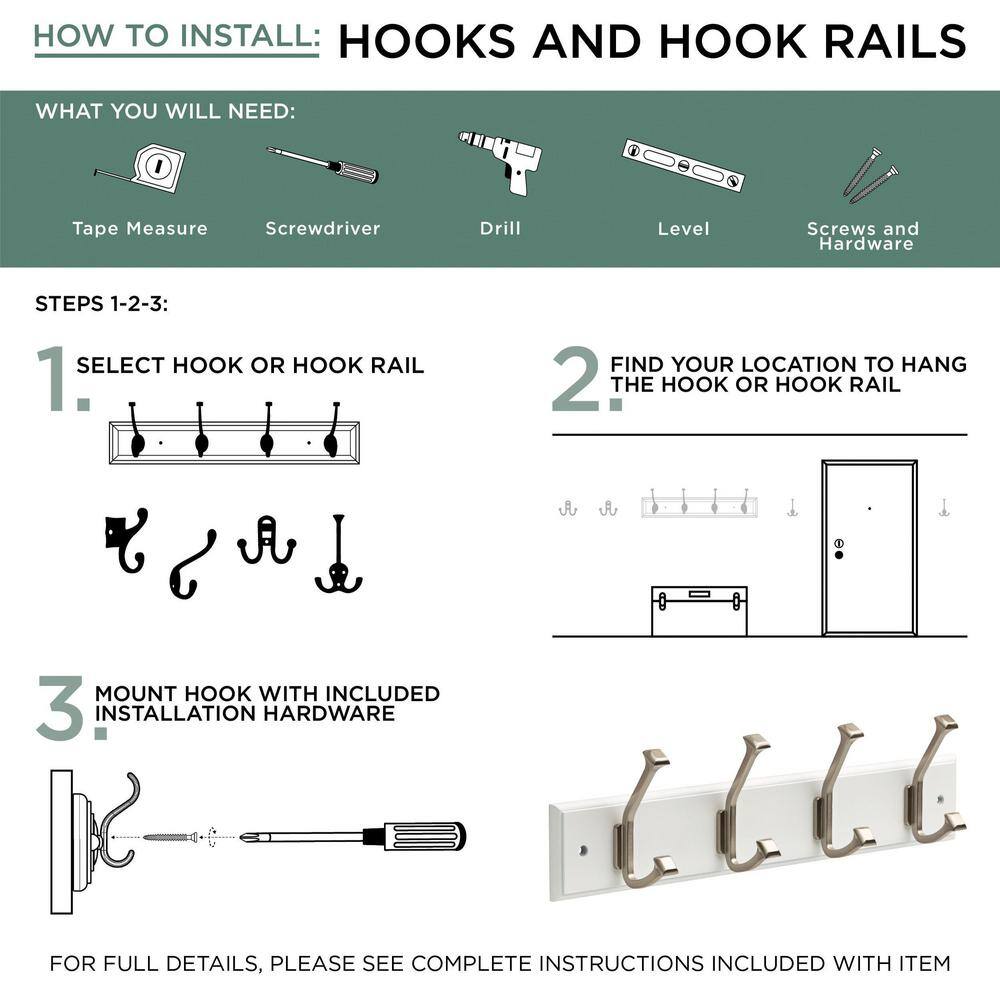 Stainless Steel and Clear Acrylic Double Robe Hook