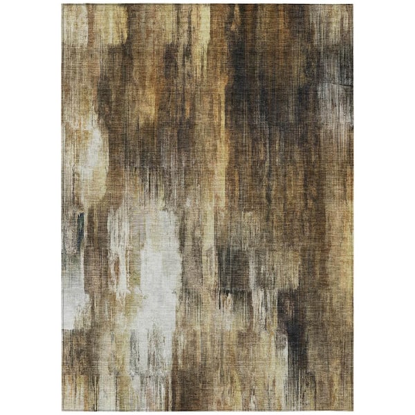 Addison Rugs Chantille ACN567 Chocolate 2 ft. 6 in. x 3 ft. 10 in. Machine Washable Indoor/Outdoor Geometric Area Rug