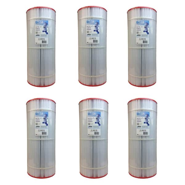 100 sq. ft. Sharp Pleats Swimming Pool Cartridge Filter (6-Pack)