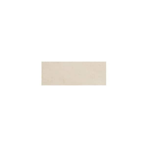 Take Home Tile Sample - Wavey Cream 4 in x 6 in Matte Porcelain Wall and Floor Tile Sample