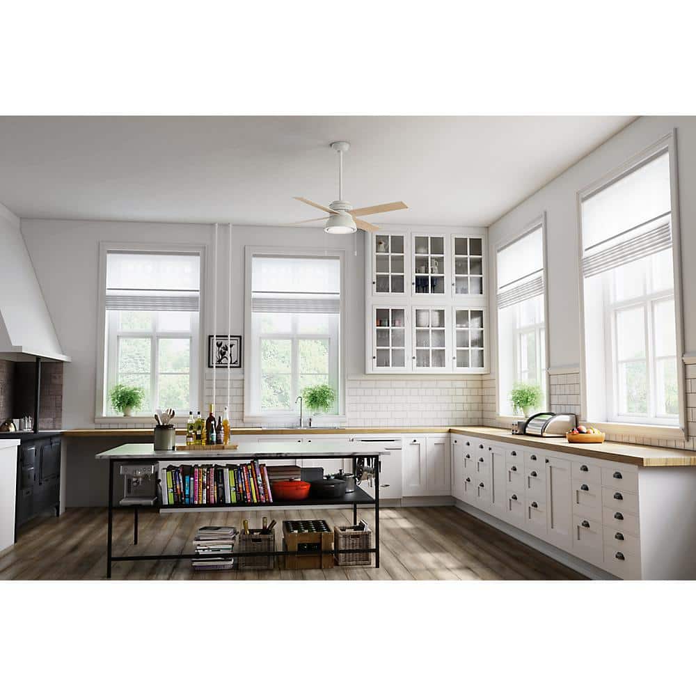 Loki 52 in. Integrated LED Indoor Fresh White Ceiling Fan with Light Kit price history on PriceWatchPro