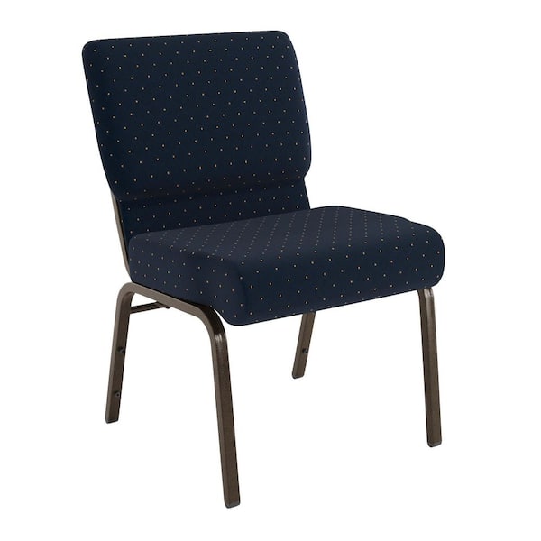 Fabric Stackable Chair in Navy Blue