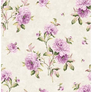 Adele Purple Peony Wallpaper