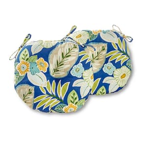 Marlow Floral 15 in. Round Outdoor Seat Cushion (2-Pack)