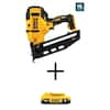 DEWALT 20V MAX XR Lithium-Ion Cordless 16-Gauge Angled Finish Nailer with 20V MAX Compact Lithium-Ion 2.0Ah Battery Pack DCN660BW203