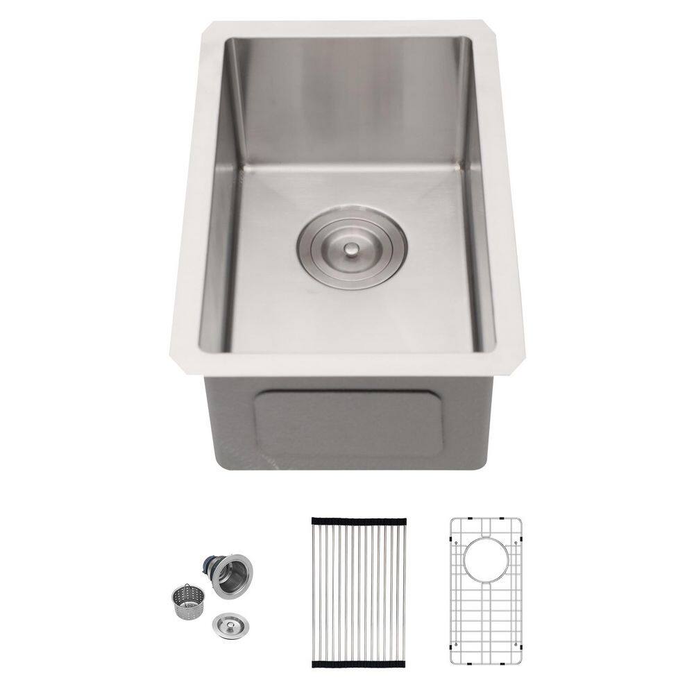 10 in. Undermount Bar Sink 16 Gauge Brushed Stainless Steel Prep Sink price history on PriceWatchPro