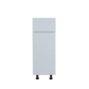 Radiance 21 in. W x 24 in. D x 34.5 in. H Ready to Assemble Slab Base Kitchen Cabinet in White Gloss