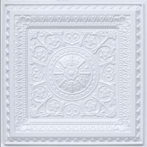 223 Economy Gloss White 2 ft. x 2 ft. PVC Lay-in Ceiling Tile (40 sq. ft./case)