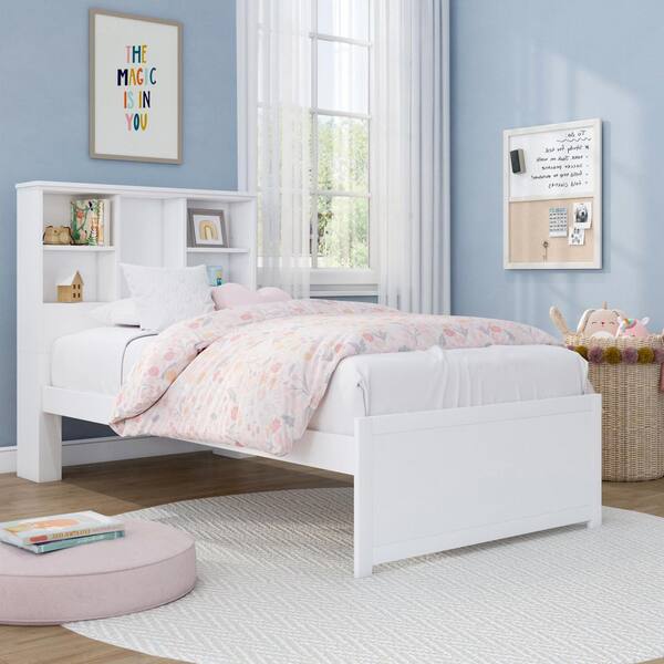 Hillsdale Furniture Caspian White Twin Bookcase Bed
