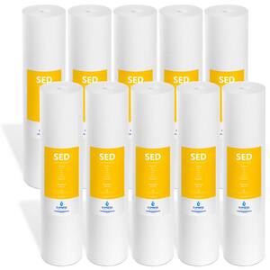 10 Pack Sediment Replacement Filter - Whole House Replacement Water Filter - SED High Capacity Filter