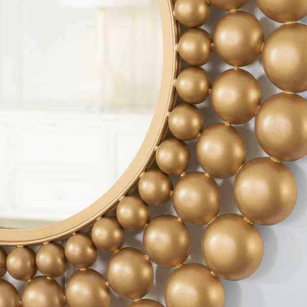 Home Decorators Collection Medium Round Gold Bubble Glam Accent