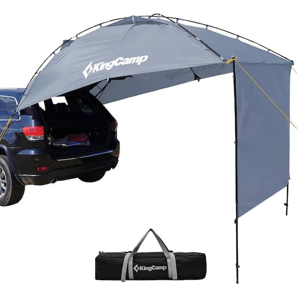 Kingcamp Awning For Suv Rving Sun Shelter Car Camping Durable Light Weight Trailer Tent Roof Tear Resistant Tarp Kt05grhd The Home Depot