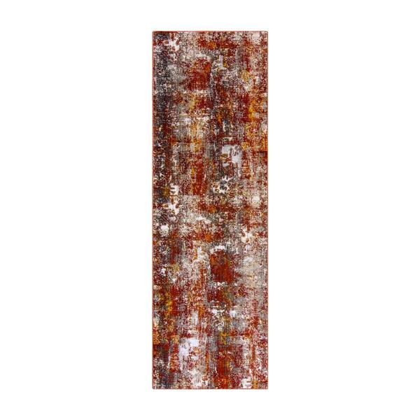 Gertmenian & Sons Regio Herma Rust 3 ft. x 8 ft. Global Indoor Runner