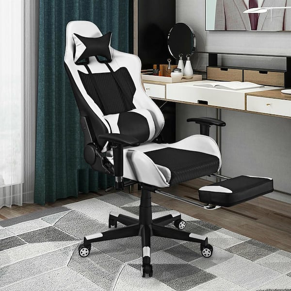 L'Appartement 【SHOUIA】 GAME CHARM ホワイト Amazon.com: YSSOA White Gaming Chair with Footrest, Big and
