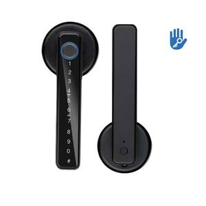 TITANKIT PRO Fingerprint Biometric Smart Door Handle with Multiple Access Methods, Unlock Records, Auto-Lock