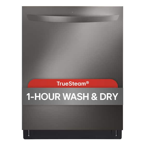 LG 24 in. in PrintProof Black Stainless Steel Top Control Smart Dishwasher with QuadWash Pro, Dynamic Heat Dry