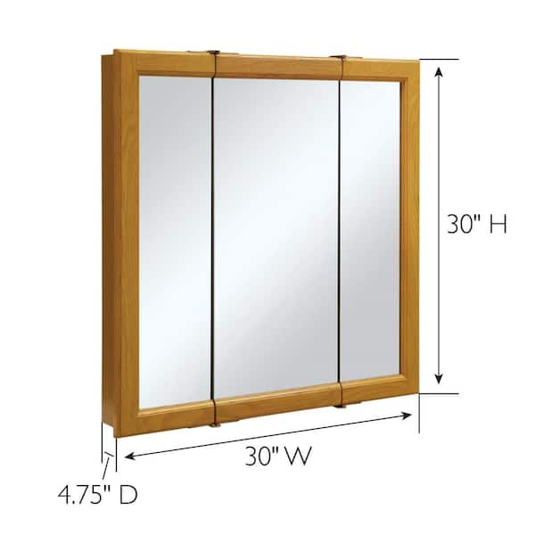 Design House Claremont 30 in. x 30 in. x 4 3 4 in. Tri View